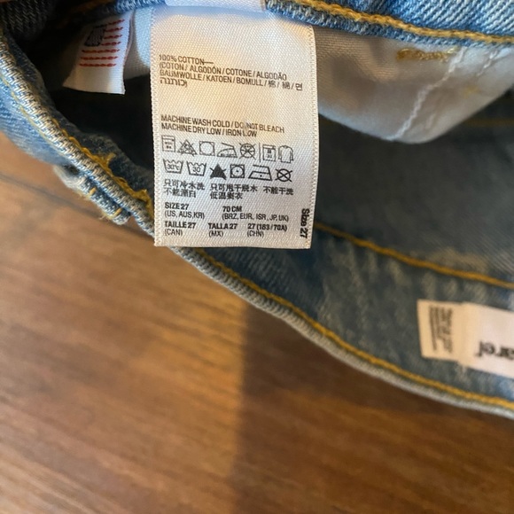 American Apparel High Rise Cuffed Denim Shorts - Picture 8 of 12